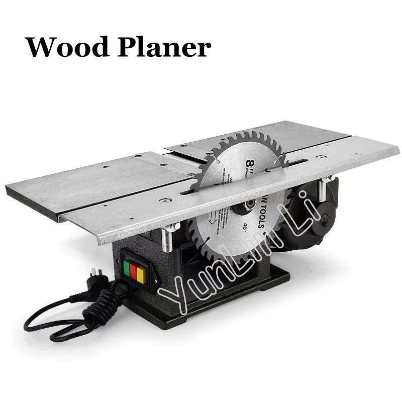 ม้านั่งกบ220V 1300Wไฟฟ้าเดสก์ท็อปไม้ตารางไสเครื่องมัลติฟังก์ชั่นไม้เลื่อยไม้Planingประเภท120