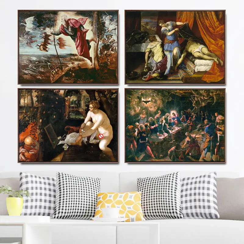 Home Decoration Art Wall Pictures Fro Living Room Poster Print Canvas Paintings Italy Jacopo Robusti Tintoretto Architect