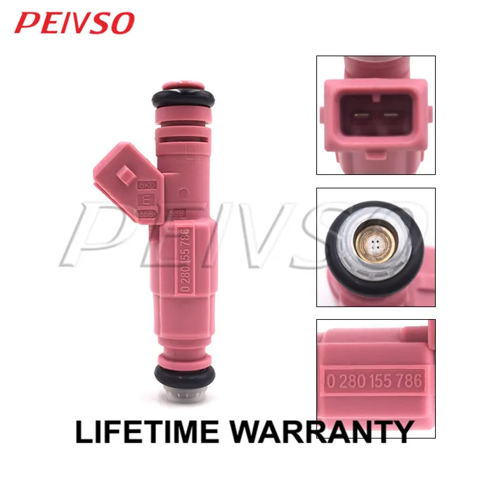 PEIVSO 4pcs 0280155786 988F-BA Fuel Injector For FORD KA 1.3L 1996~2002