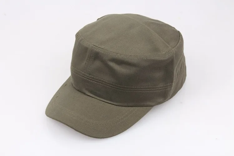 men women casual hat cap summer flat top military army caps cadet hats for male female