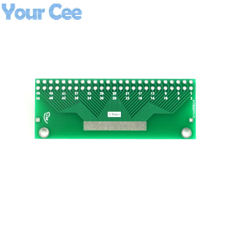 5 قطعة/1 قطعة 50P 0.5 مللي متر/1.0 مللي متر FFC FPC إلى DIP 2.54 مللي متر الملعب لوحة محول TFT LCD المقبس SMD محول لوحة دارات مطبوعة