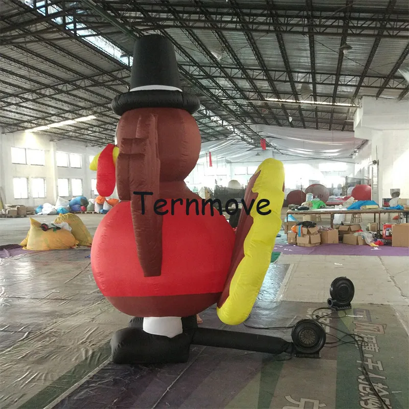 advertising inflatable chicken balloon for promotion chicken store advertising cartoon turkey mascot animals modle