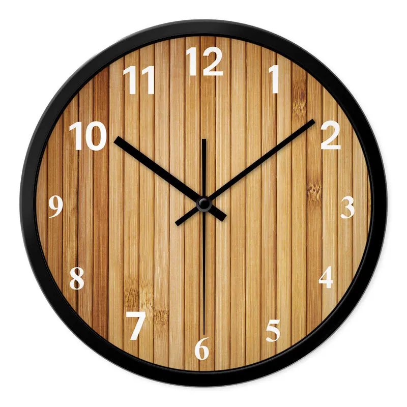 Mute Bamboo Clock, Sitting Room, Bedroom Retro Quartz, Special Version, Fashion