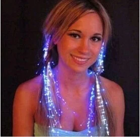 1200pcs/lot LED aglimmer color changing Flash hair braid LED light emitting braids hairpin for Novelty party