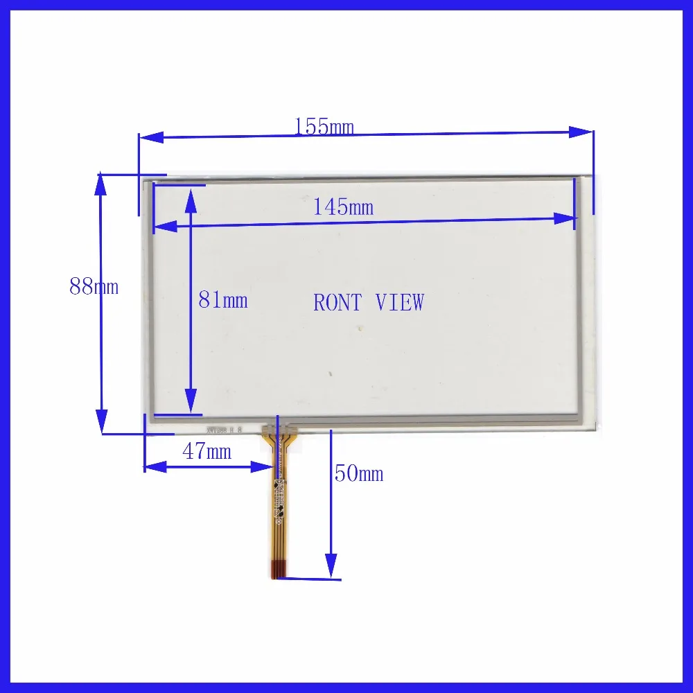 

XWT288 6.2inch 4 line For Car DVD touch screen panel 155mm*88mm this is compatible 155*88 TouchSensor FreeShipping