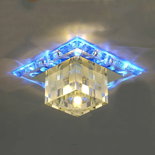 Acrylic crystal LED decorative ceiling light,applicable for hallways,corridors,porches and living rooms