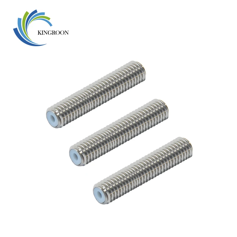 MK8 MK9 PTFE Throat Stainless Steel Throat M6 30mm 40mm Threaded For 1.75mm Filament 3D Printer Parts Tube