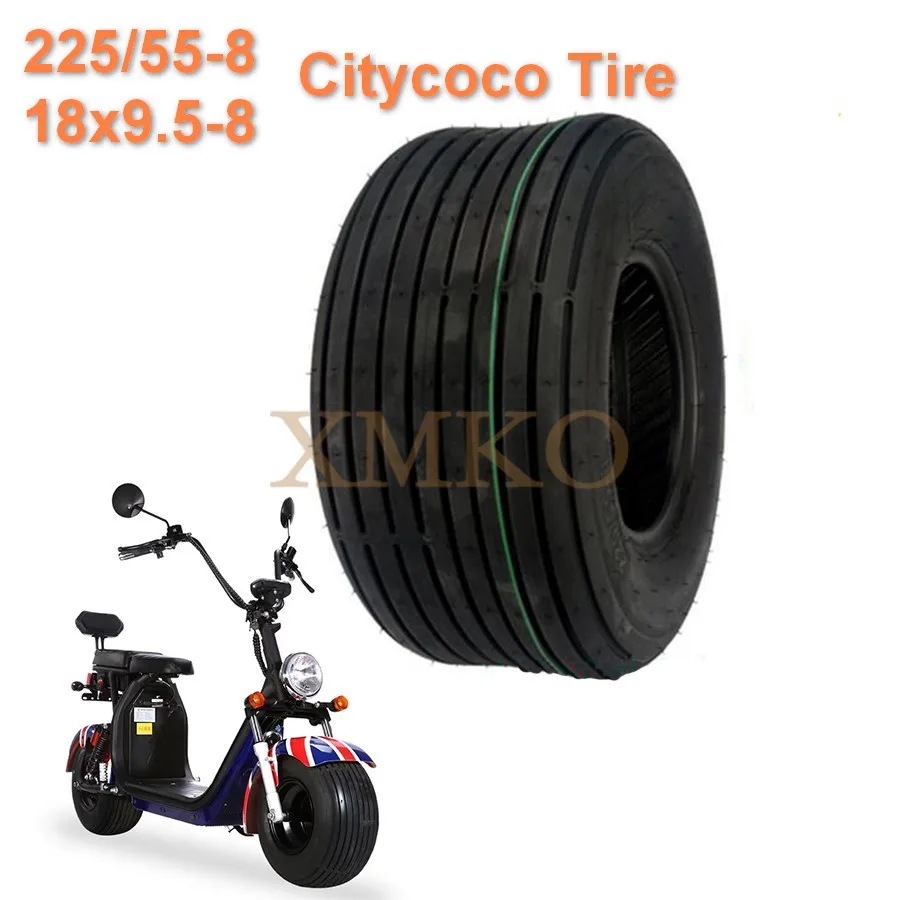 

225/55-8 Citycoco Tire Front Wheel 18x9.50-8 Electric Scooter Vacuum Tire For Chinese Halei Electric Scooter Wheel