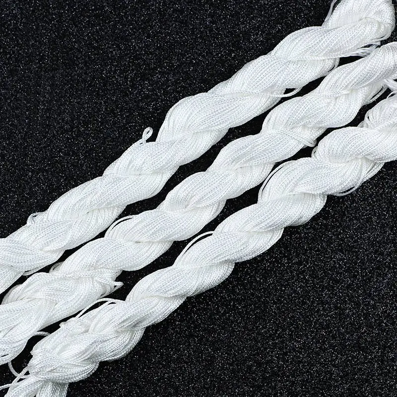 BTFBES 1mm*25m 18 colors Nylon Cord Thread Chinese Knot Macrame Rattail Bracelet Braided Line for Jewelry Gift Making DIY