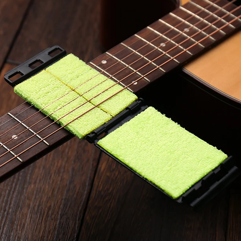 Electric Guitar Bass Strings Scrubber Rub Cleaning Maintenance Care Guitar String Cleaner Instruments Accessories Tool