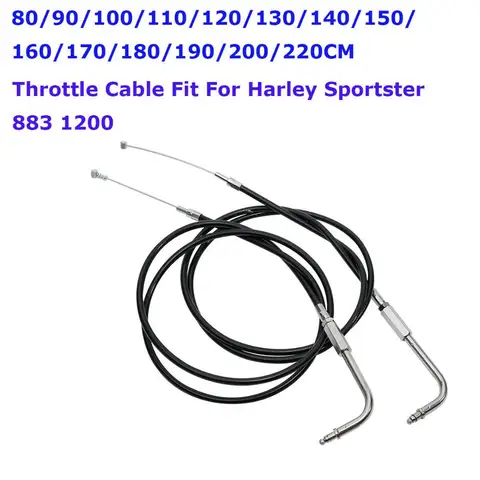 Мотоцикл 80-220 см дроссельной заслонки для Harley Sportster XL 883 XL 1200 2002-2014 2005 2006