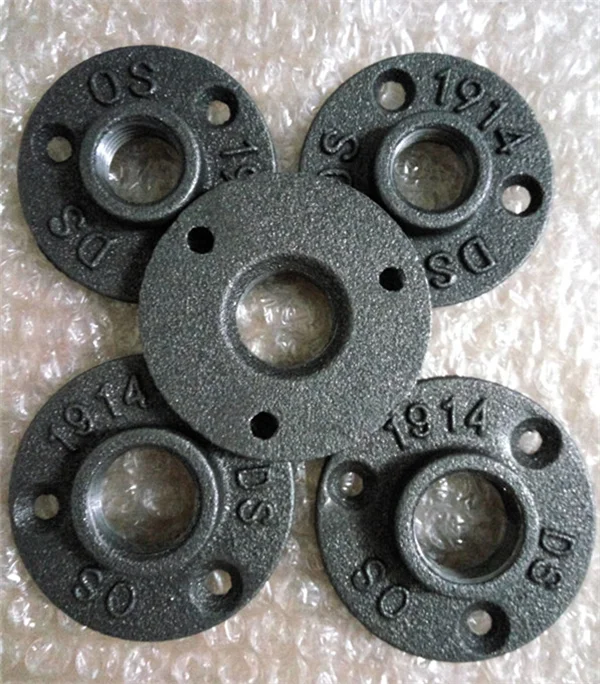 

16 pcs DN20 3/4 iron casting flanges casting loor flange cast iron pipe flange DN15 1/2