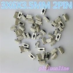 G71Y High Quality 50pcs/lot SMT 3X6X3.5MM 2PIN Tactile Tact Push Button Micro Switch G71 Momentary