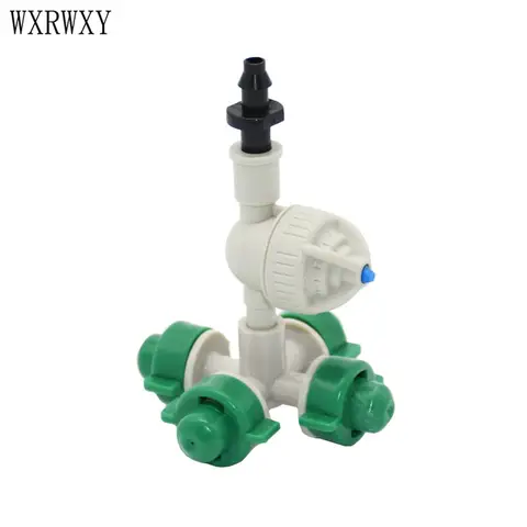 Wxrwxy 정원 관개 4 방향 분무 노즐, 크로스 안티 드립 미스트 노즐, 온실 드립 관개, 20 개