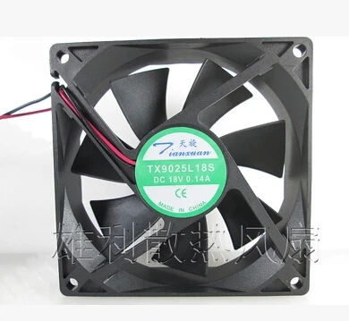 

The day TX9025L18S 18V 0.14A 9CM 90*90*25 refrigerator thermostatic cabinet cooling fan