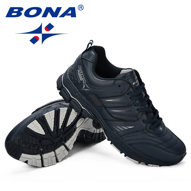 Bona novo estilo de design sapatos masculinos respiráveis populares tênis de corrida ao ar livre sapatos esportivos confortáveis