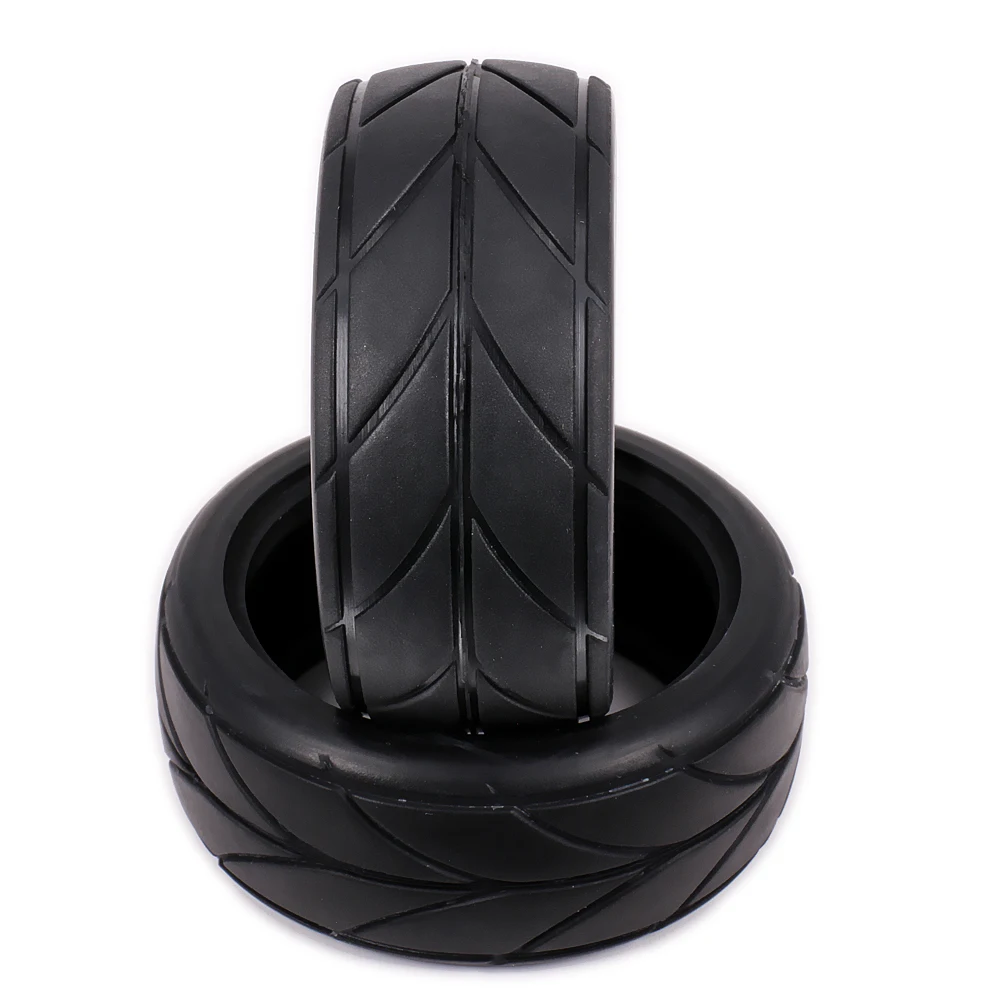 1/10 63mm RC Rubber Tire Racing Car Tires(+sponge) +52mm Wheel Rim Fit For HSP HPI RC Car Part Diameter rc Tires