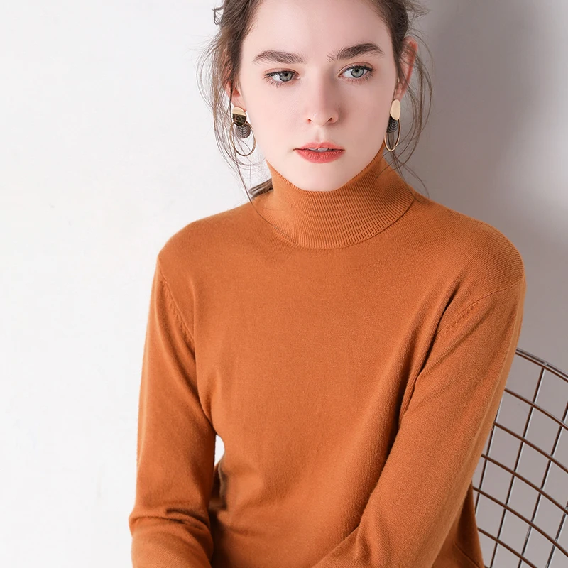 2022 Autumn Winter sweater women turtleneck cashmere sweater  knitted pullover women sweter fashion sweaters new tops