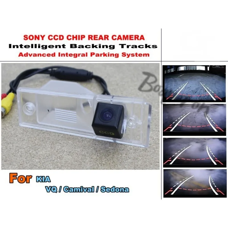 

For KIA VQ / Camival / Sedona Smart Tracks Chip Camera / HD CCD Intelligent Dynamic Parking Car Rear View Camera