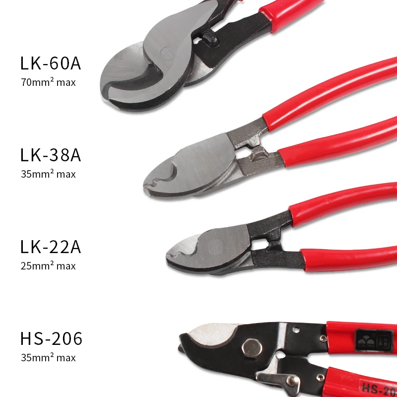 LK -22A /38A /60A Isolierte Kabelschneider Elektriker Professionelle Zange Schock Abisolierzange Werkzeug Kabel Schere Handwerkzeuge – Detail 1