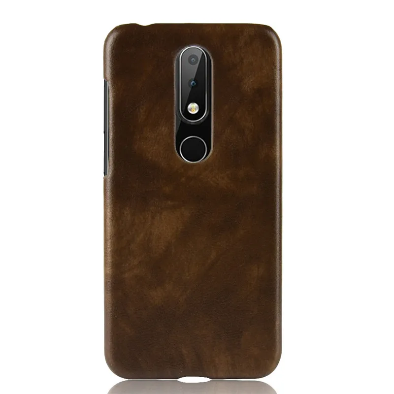 For NOKIA X6 ShockProof luxury PU Leather Hard Back Cover Case For NOKIA X6 2018 TA-1099 Phone Case