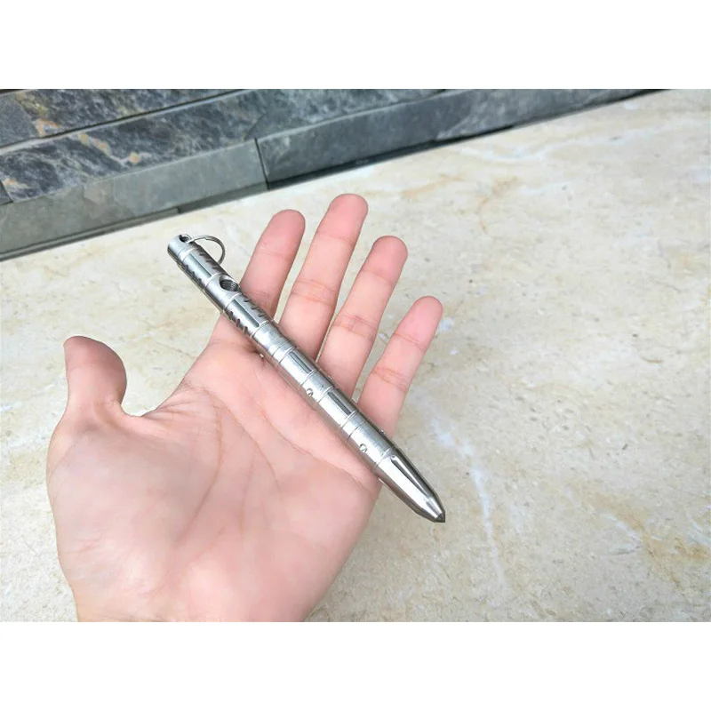 Stainless Steel Portable Oudoor Multi -functiona Ballpoint Pen Defense Tactical Pen Tungsten Steel Tip personal Tool Shocker EDC