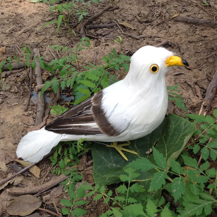 

cute simulation Seagull model foam&furs standing Seagull doll gift about 28cm 2492