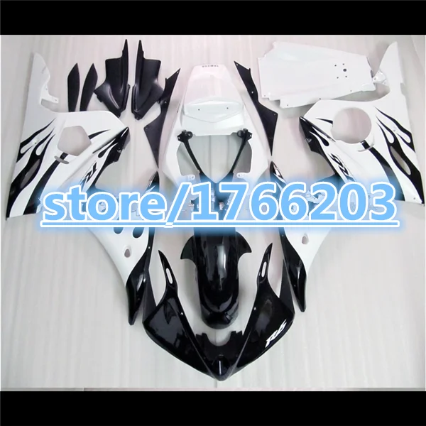 ABS motorcycle  fairing For YZF-R6 2003 2004 2005 YZF R6 03 04 05 yzf600 YZFR6 03-05 black white motorcycle  fairing kit  Ning