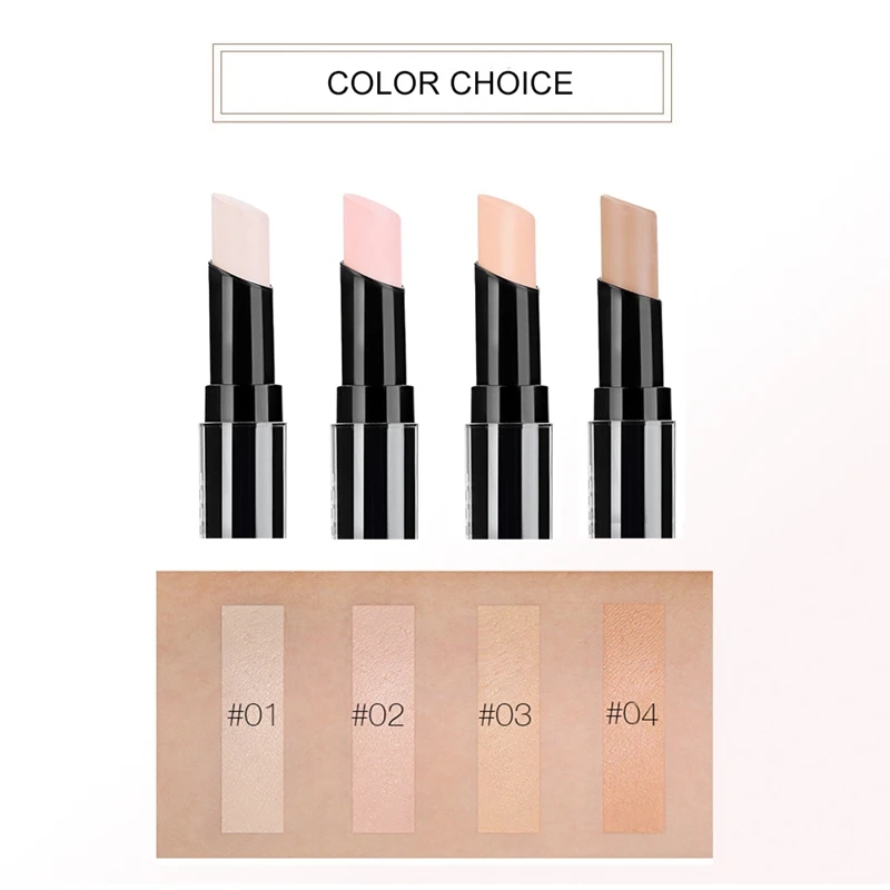 4 Colors Concealer Stick Face Foundation Pen Maquiagem Make Up Camouflage Maquillaje Smooth Contour Korean Makeup Beauty Health