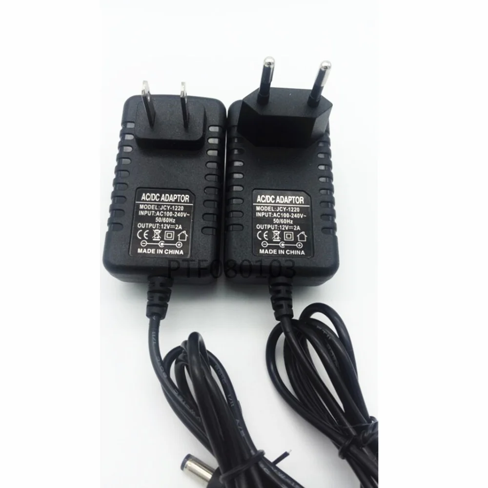 12V2A AC 100V-240V Converter Adapter DC 12V 2A Power Supply EU US AU UK Plug 5.5mm x 2.1-2.5mm for For 3528 Strip LED