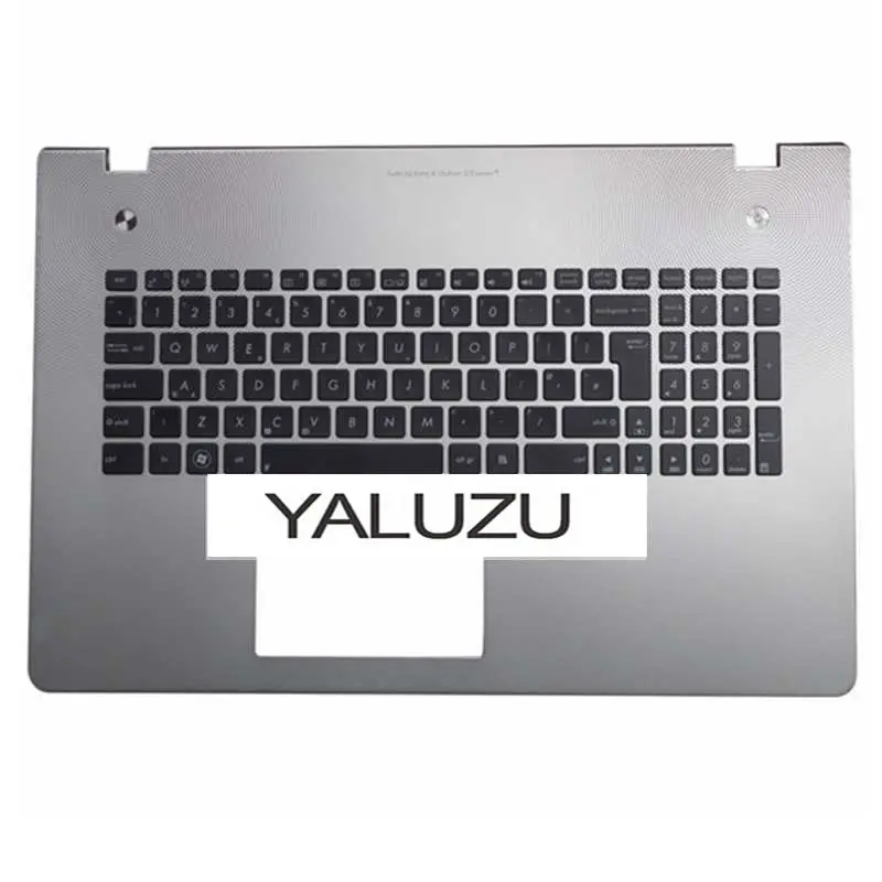 

YALUZU для ASUS N76 N76V N76VB N76VJ N76VM N76VZ UI раскладка клавиатуры с подсветкой Серебряная верхняя C крышка рук Серебряный