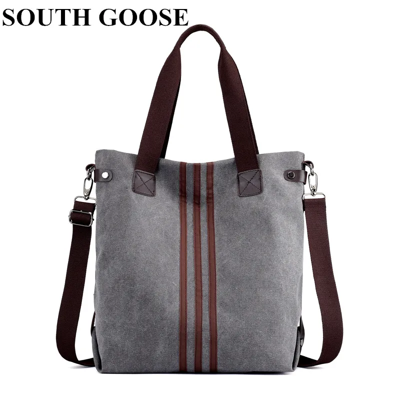 SOUTH GOOSE Fashion Canvas Bag Large Capacity Women\'s Canvas Handbag Ladies Casual Shoulder Bags Vintage Crossbody Messenger Bag