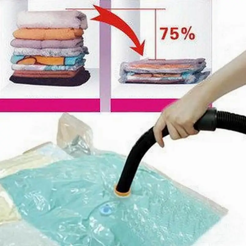 2018 Hot Sale S/M/L/XL Large Space Saver Saving Storage Bag Vacuum Seal Compressed Organizer F654