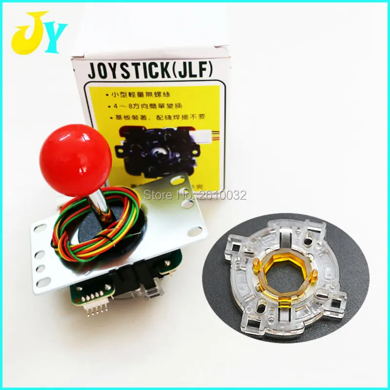 Original SANWA JLF-TP-8YT ARCADE JOYSTICK WITH 13 COLORS BALL TOP HANDEL WITH SANWA GT-Y GATE  FREE SHIPPING