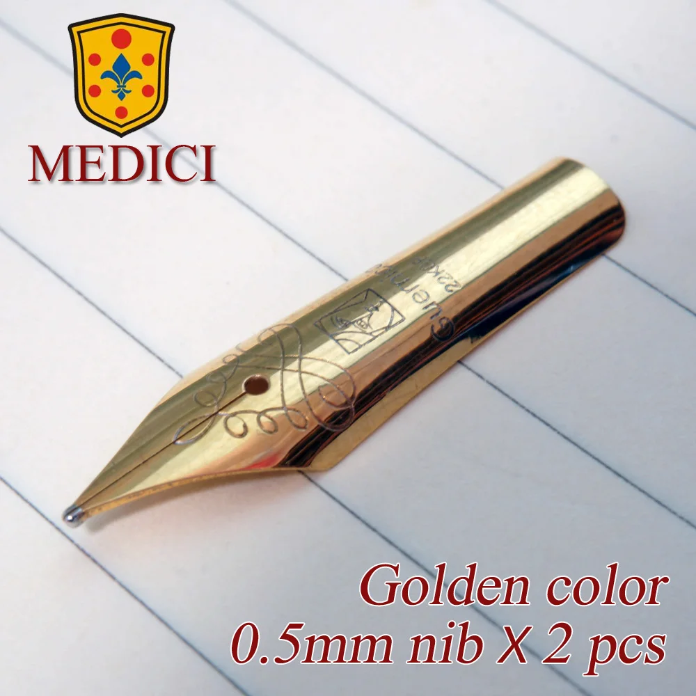 universal 26mm fountain pen nib Gold Plating replace nib tip feather iridium calligraphy for medici 200 pimio 912 916 918  b