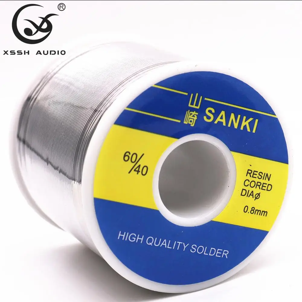 XSSH YIVO الصوت لتقوم بها بنفسك OEM ODM ملحقات الأسلاك عالية الجودة قطر 0.8 مللي متر الوزن 250 جرام 800 جرام SN60/PB40 سلك لحام الأساسية الوردية