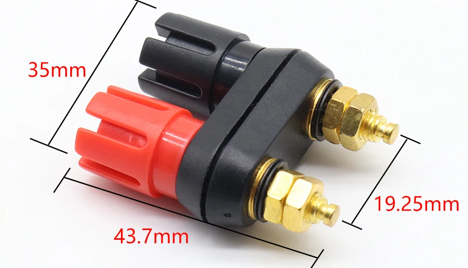 Tsnetworks Lot De 4 Prises Bananes Pour Haut-parleur Avec Borne