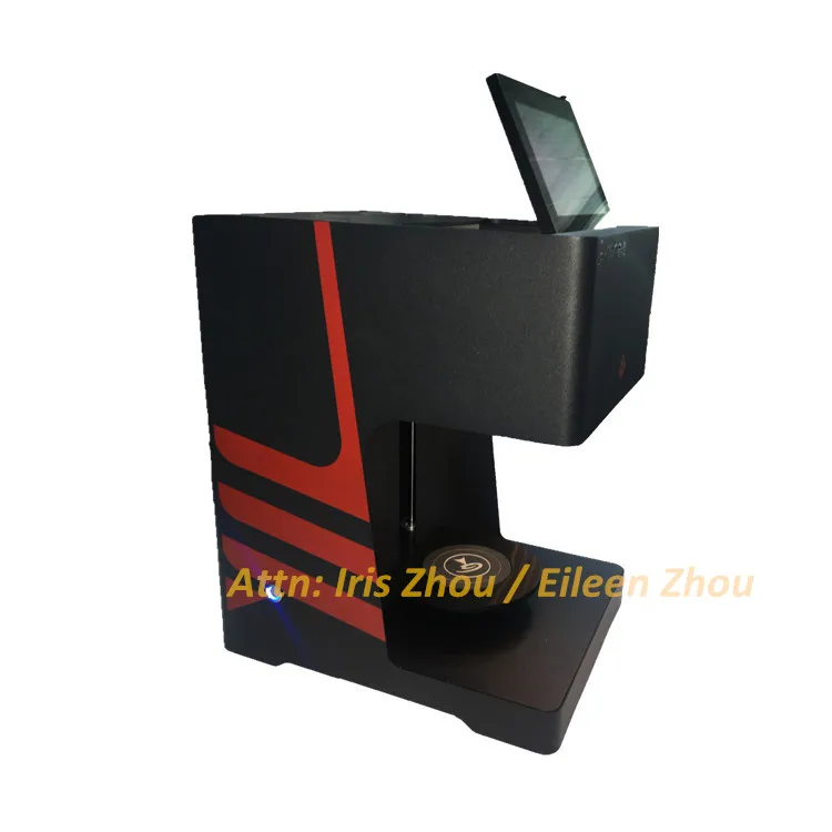 Impresora Digital 3d comercial pequeña y impresora de café personalizada de grado automático