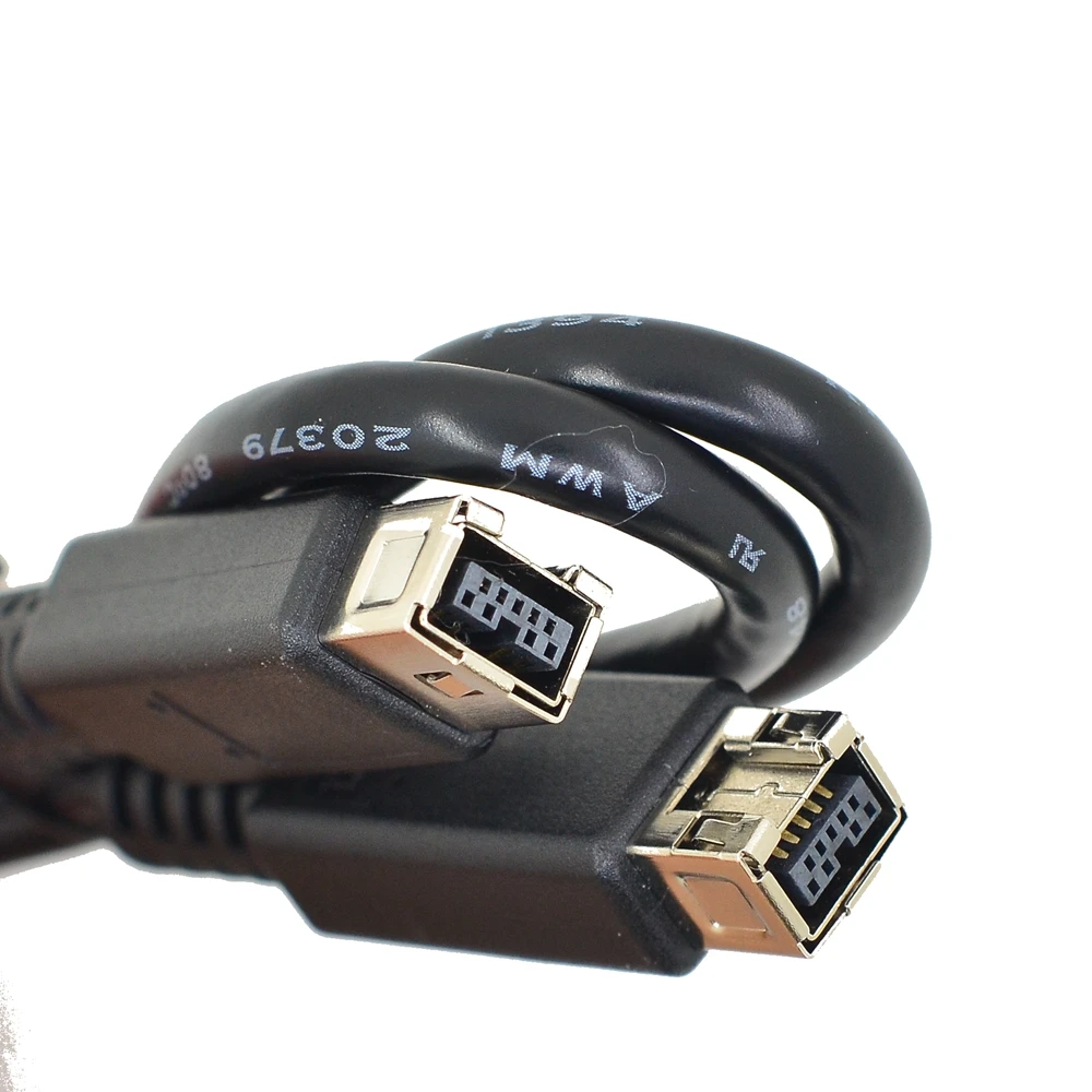 60CM Black IEEE-1394b Firewire 800 1394B Premium Cable 9 Pin to 9 Pin Male to Male 2 Foot (0.6m) for Data Transfer