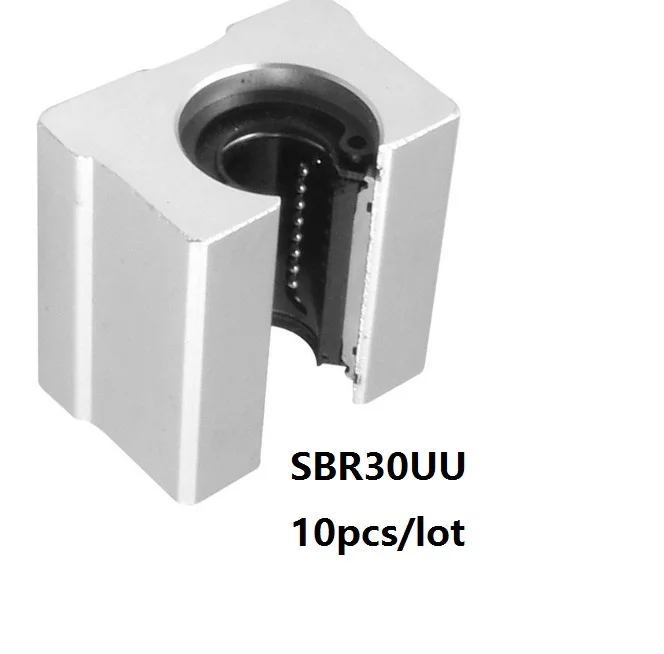 

10pcs/lot SBR30UU Open Type Linear Ball Bearing Block for SBR30 30mm linear guide/rail for CNC router parts SME30UU