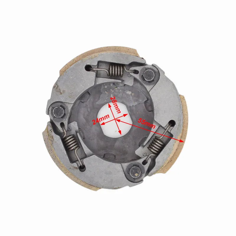 Motorcycle Driven Wheel Clutch Block Centrifugal Shoes for Yamaha ZY100 RS100 JOG100 RSZ100 Spare Parts