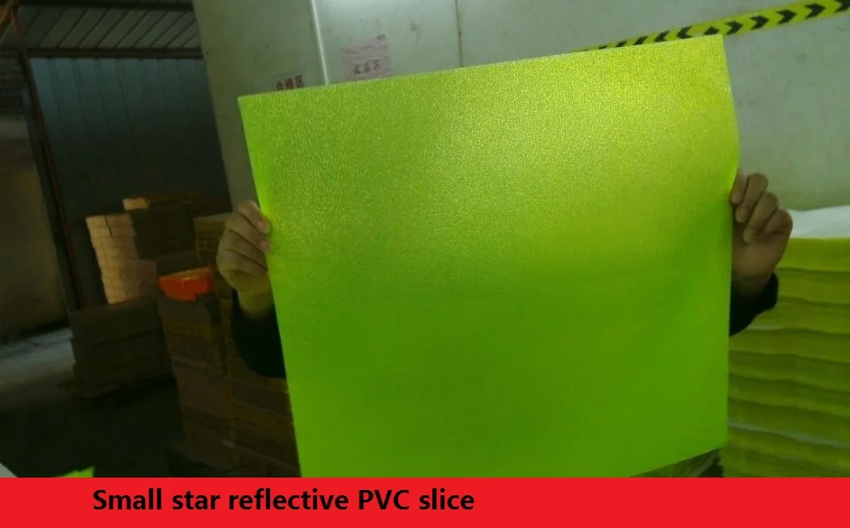 ทั้งหมดสีสะท้อนแสงPVCวัสดุสะท้อนแสงPrismatic Sliceสะท้อนแสงPVC Slice 46 ซม.* 48 ซม.* 20C