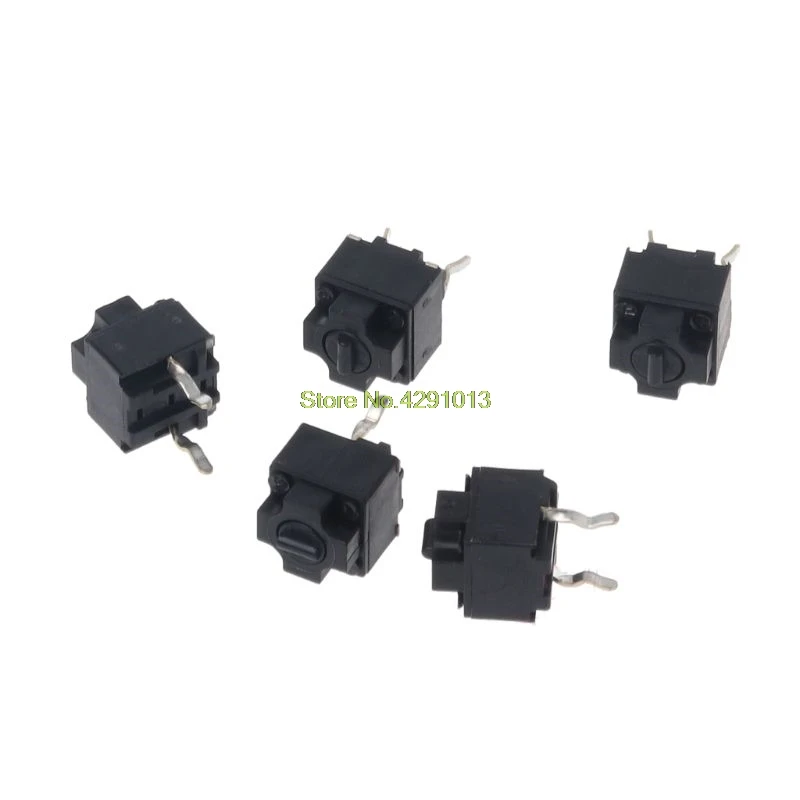 5Pcs Original Mouse Square Micro Switch Button EVQP0E07K Baolei Shark IE4.0 Black Spots 6x6x7.45 Drop Shipping Support