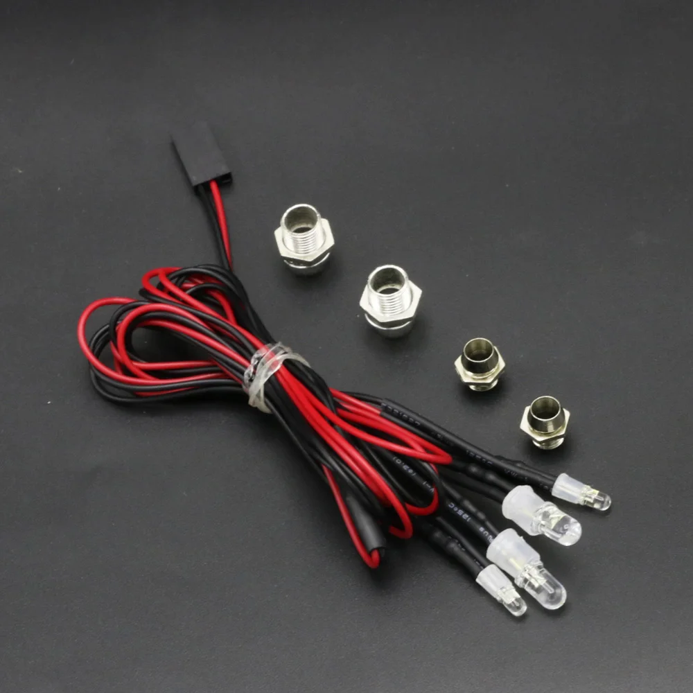 2/3/4/6/8 Lichter 70 cm Länge RC LED Nacht Scheinwerfer Scheinwerfer 3/5mm LED Licht für Modell Drift Crawler Auto Für RC Auto – Detail 9