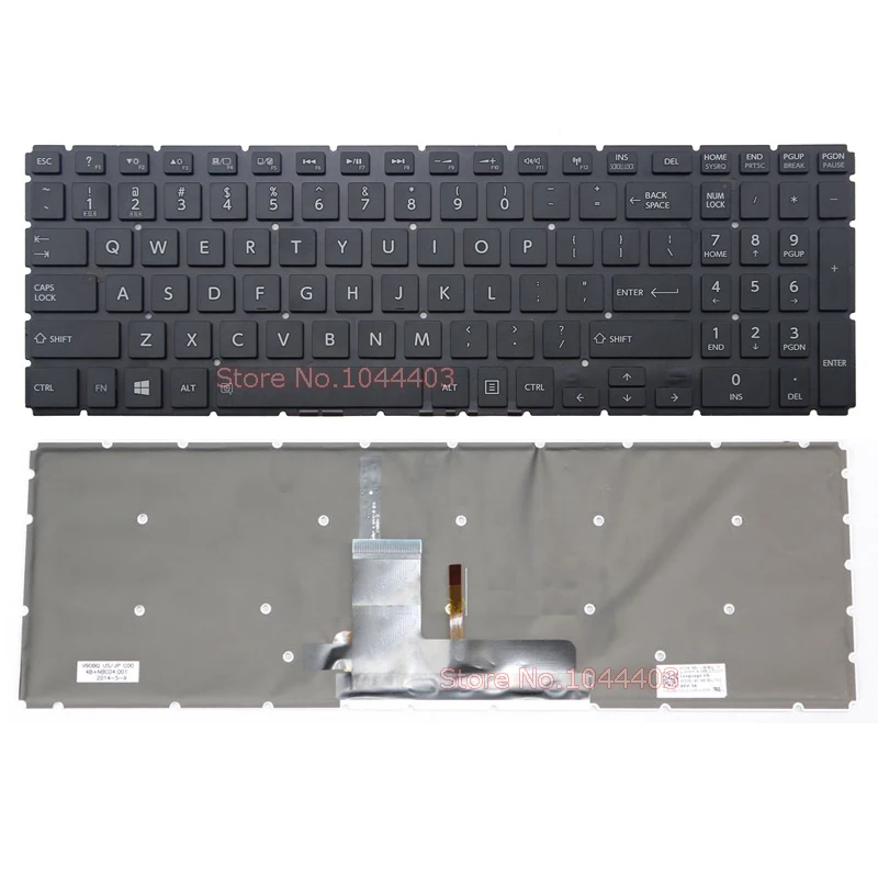 New laptop keyboard for toshiba Satellite S55T-B5165SM S55T-B5232 S55T-B5233 S55T-B5234 S55T-B5239 S55T-B5260 US Backlit