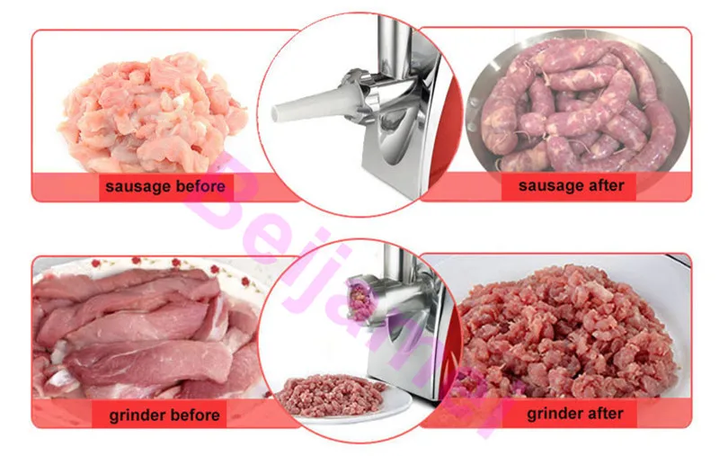 Beijamei Multifunction Electric Meat Grinder Mincer filler Machine Home Use Sausage Filling Maker Stuffer Machine Price