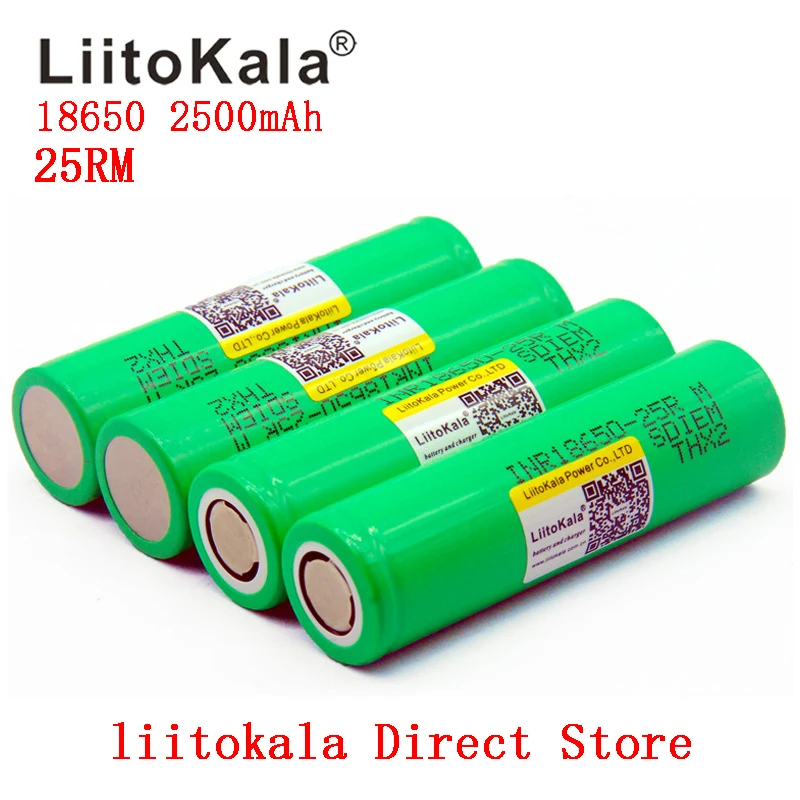 Nowa bateria Liitokala 18650 2500mah 3.7V oryginalna INR18650-25RM 20A rozładowanie akumulatorów litowo-jonowych