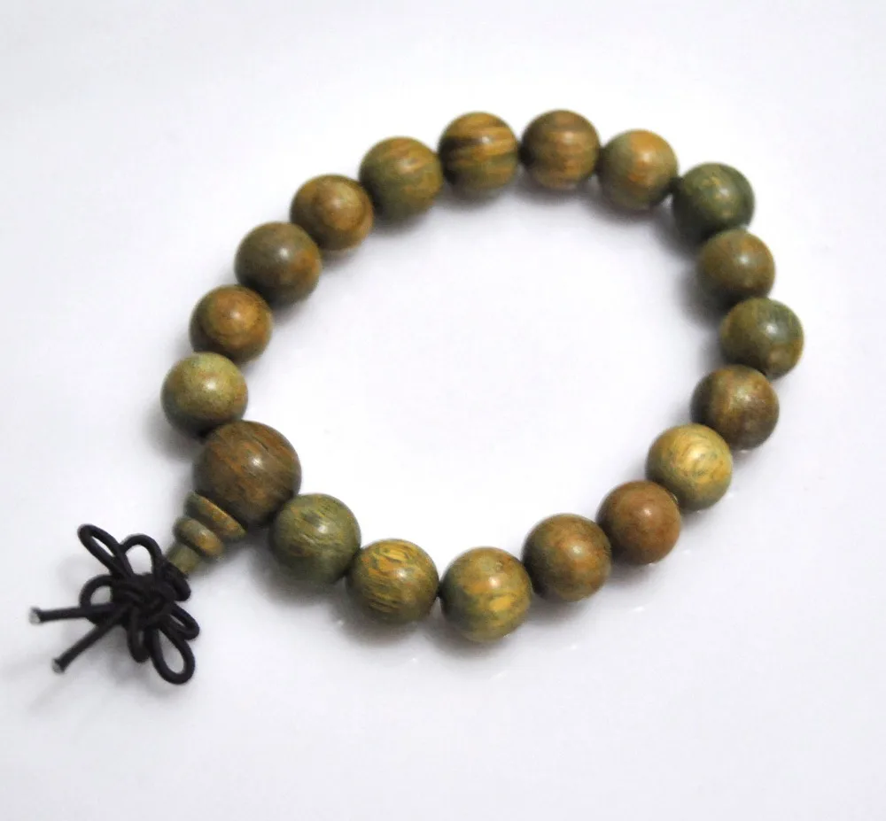 Fashion Green sandalwood 10mm Beads Bracelet Men / Women Gift jewelry Wholesale Tibet Jewelery