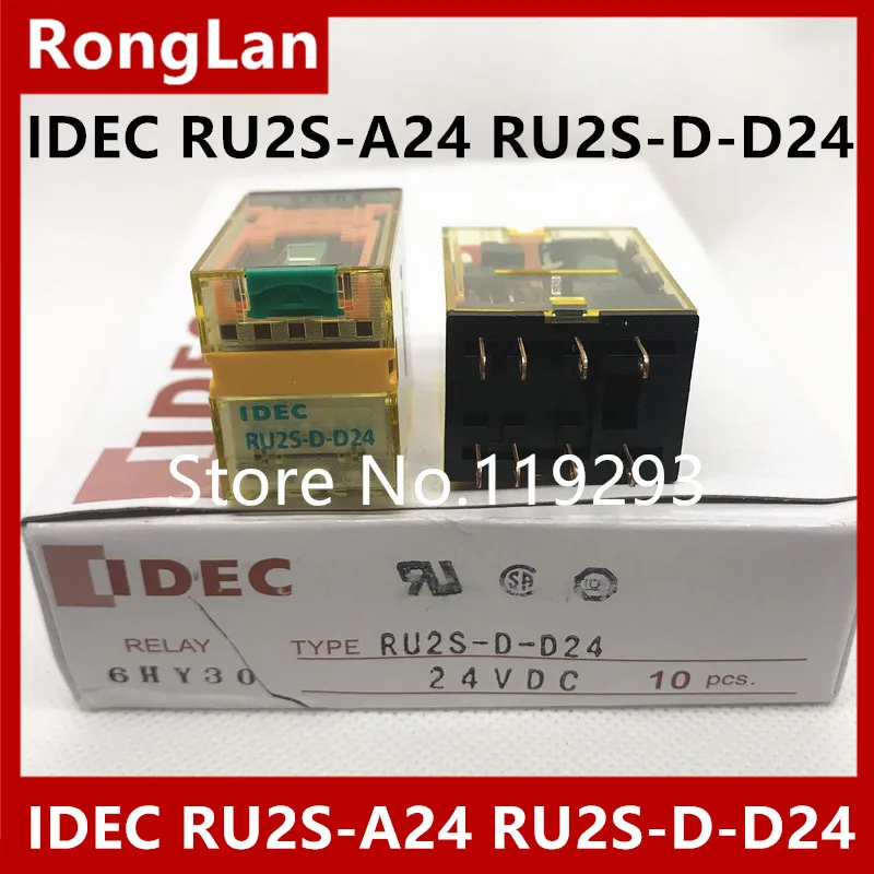 

[SA]Original Japanese Izumi IDEC relays with latch lever 10A RU2S-D12 RU2S-A24 AC24V RU2S-D-D24 2a2b--10pcs/lot