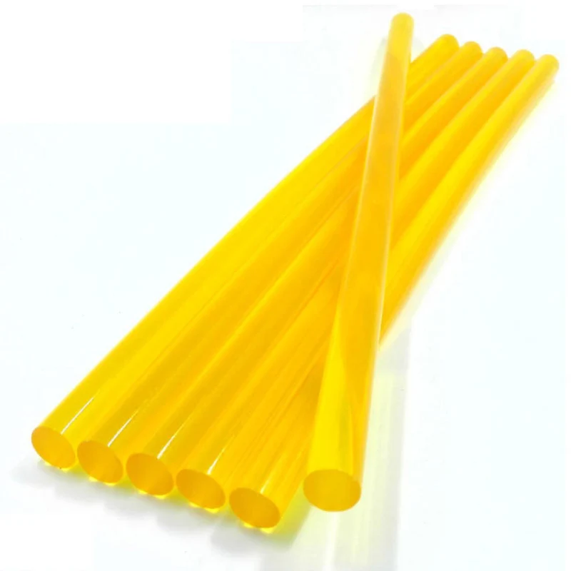 5pcs/lot 27cm Hot Melt PDR Glue Sticks Car Body Paintless Dent Repair Puller Tool Yellow
